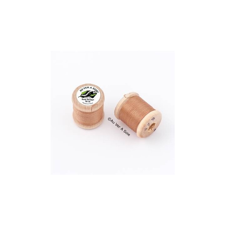 Bobine Soie perlée 767 rose pâle  "Au ver à soie" 