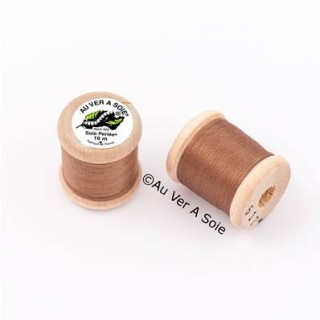 Bobine Soie perlée 767 rose pâle  "Au ver à soie" 