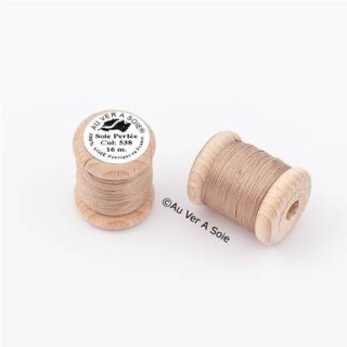 Bobine Soie perlée 767 rose pâle  "Au ver à soie" 