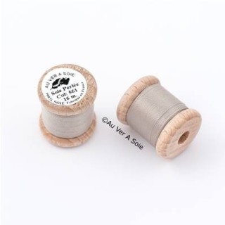 Bobine Soie perlée 767 rose pâle  "Au ver à soie" 