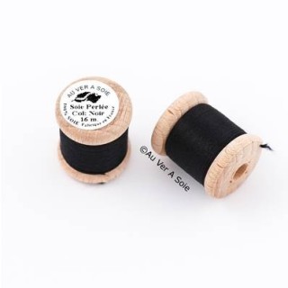 Bobine Soie perlée 767 rose pâle  "Au ver à soie" 