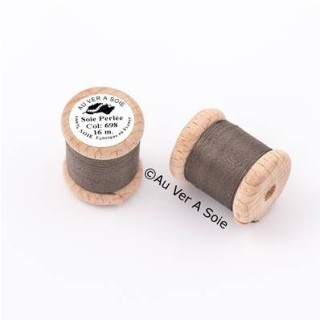 Bobine Soie perlée 767 rose pâle  "Au ver à soie" 