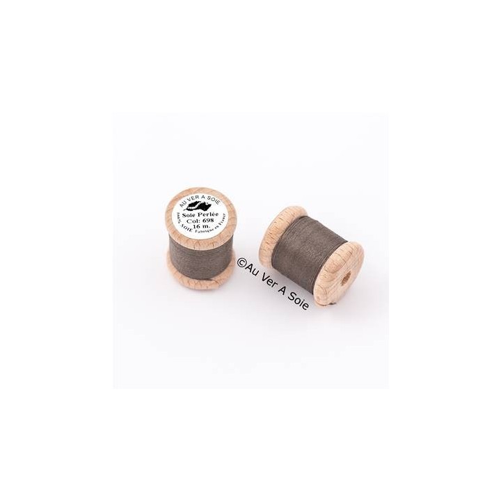 Bobine Soie perlée 767 rose pâle  "Au ver à soie" 