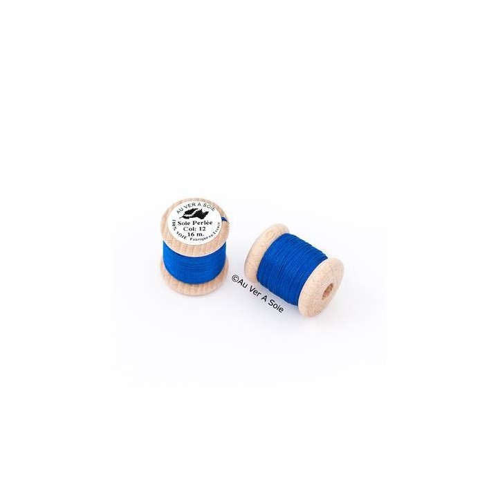 Bobine Soie perlée 767 rose pâle  "Au ver à soie" 