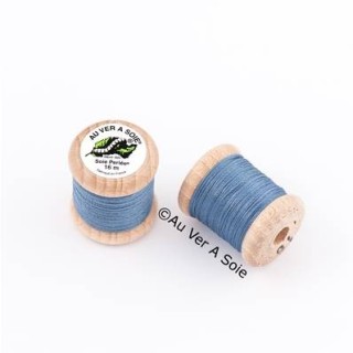 Bobine Soie perlée 767 rose pâle  "Au ver à soie" 