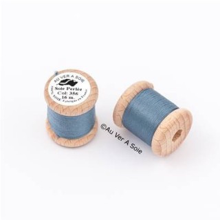 Bobine Soie perlée 767 rose pâle  "Au ver à soie" 