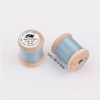Bobine Soie perlée 767 rose pâle  "Au ver à soie" 