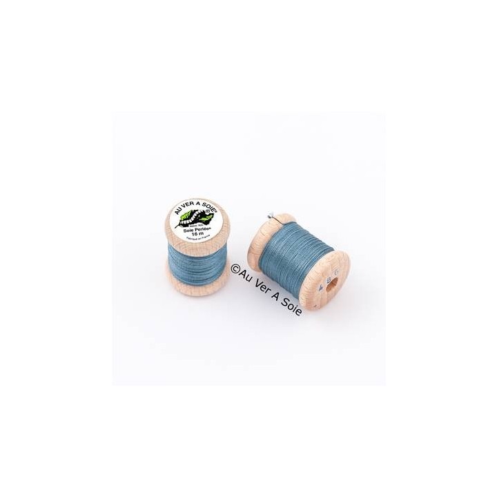 Bobine Soie perlée 767 rose pâle  "Au ver à soie" 