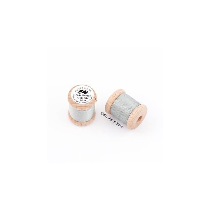 Bobine Soie perlée 767 rose pâle  "Au ver à soie" 