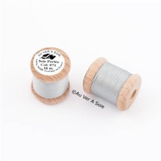 Bobine Soie perlée 767 rose pâle  "Au ver à soie" 