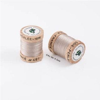 Bobine Soie perlée 767 rose pâle  "Au ver à soie" 
