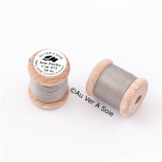 Bobine Soie perlée 767 rose pâle  "Au ver à soie" 