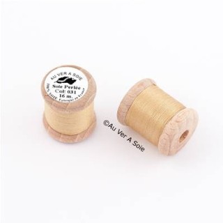 Bobine Soie perlée 767 rose pâle  "Au ver à soie" 