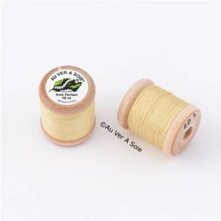 Bobine Soie perlée 767 rose pâle  "Au ver à soie" 