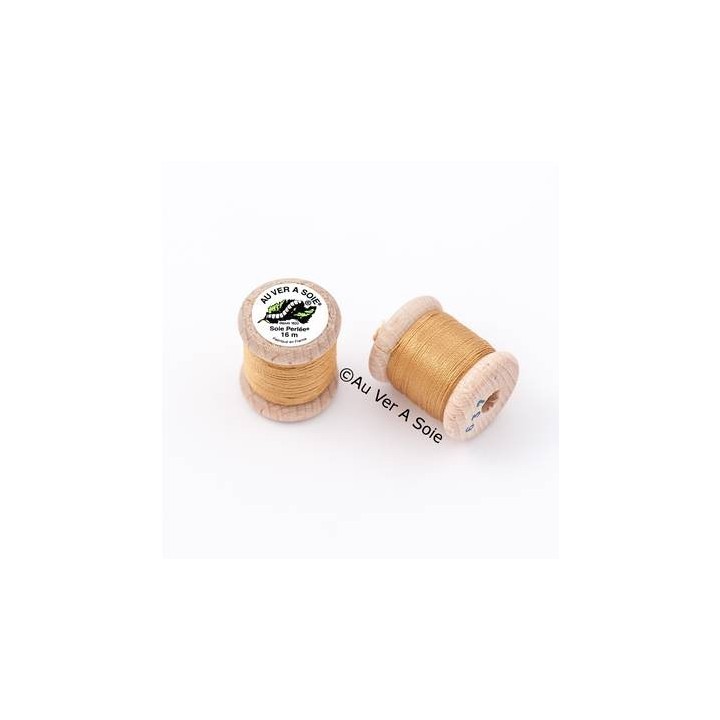 Bobine Soie perlée 767 rose pâle  "Au ver à soie" 
