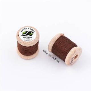 Bobine Soie perlée 767 rose pâle  "Au ver à soie" 