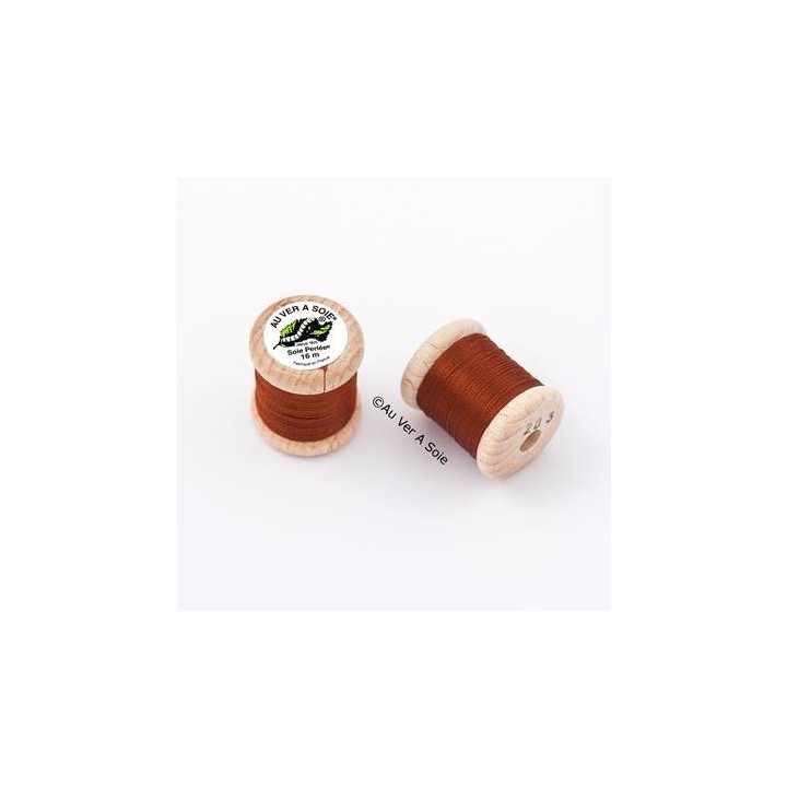 Bobine Soie perlée 767 rose pâle  "Au ver à soie" 