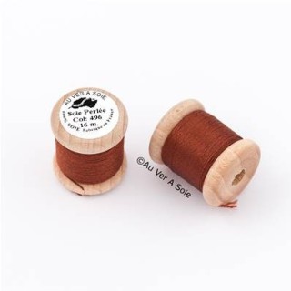 Bobine Soie perlée 767 rose pâle  "Au ver à soie" 