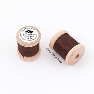 Bobine Soie perlée 767 rose pâle  "Au ver à soie" 