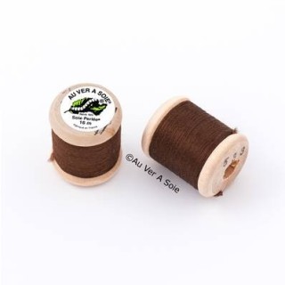 Bobine Soie perlée 767 rose pâle  "Au ver à soie" 