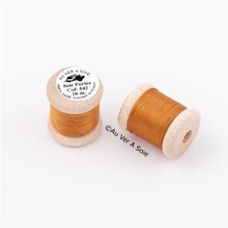 Bobine Soie perlée 767 rose pâle  "Au ver à soie" 