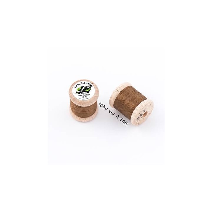Bobine Soie perlée 767 rose pâle  "Au ver à soie" 