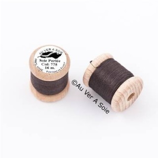 Bobine Soie perlée 767 rose pâle  "Au ver à soie" 