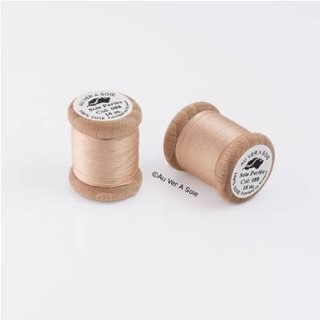 Bobine Soie perlée 767 rose pâle  "Au ver à soie" 