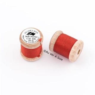 Bobine Soie perlée 767 rose pâle  "Au ver à soie" 
