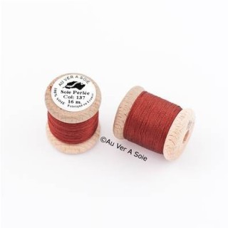 Bobine Soie perlée 767 rose pâle  "Au ver à soie" 