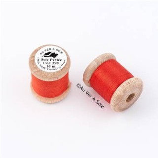 Bobine Soie perlée 767 rose pâle  "Au ver à soie" 