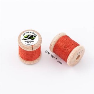 Bobine Soie perlée 767 rose pâle  "Au ver à soie" 