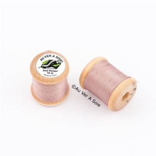 Bobine Soie perlée 767 rose pâle  "Au ver à soie" 