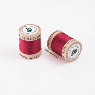Bobine Soie perlée 767 rose pâle  "Au ver à soie" 
