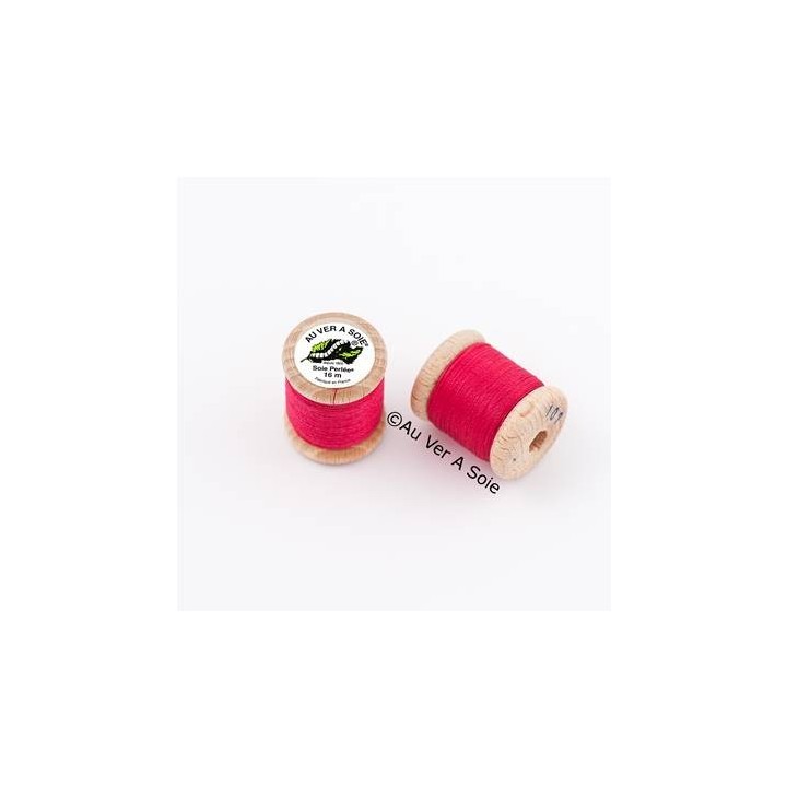 Bobine Soie perlée 767 rose pâle  "Au ver à soie" 