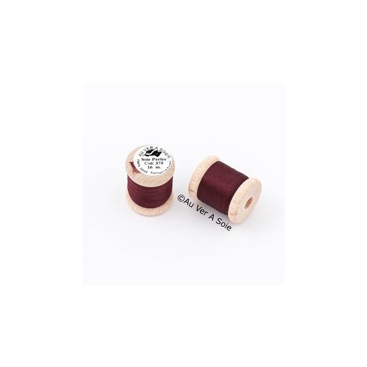 Bobine Soie perlée 767 rose pâle  "Au ver à soie" 