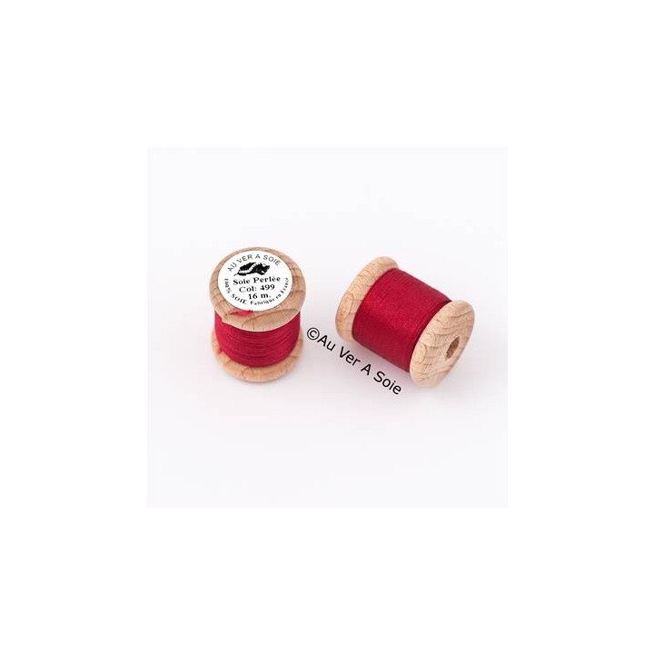 Bobine Soie perlée 767 rose pâle  "Au ver à soie" 