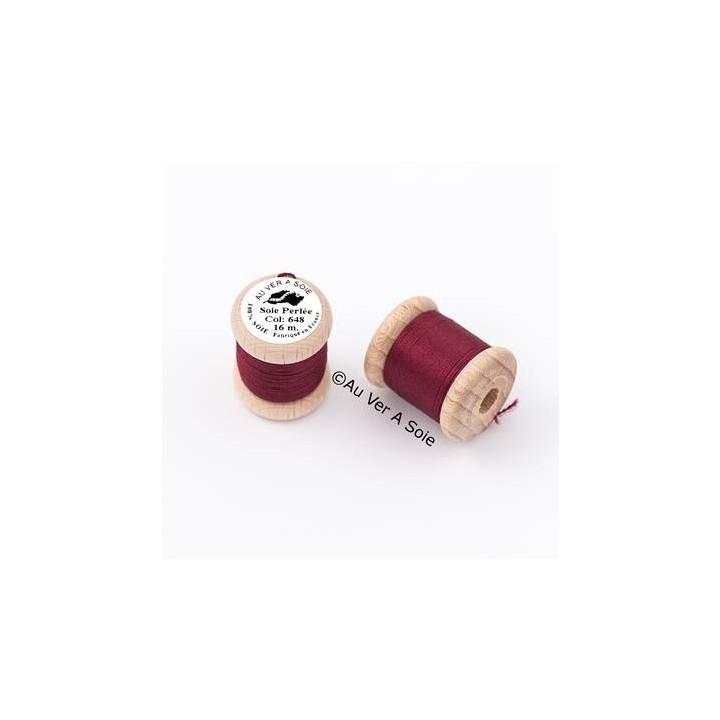 Bobine Soie perlée 767 rose pâle  "Au ver à soie"