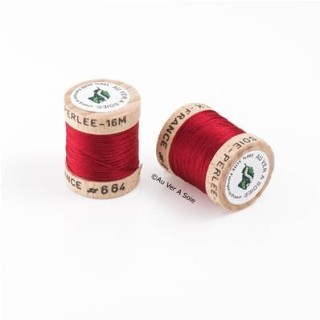 Bobine Soie perlée 767 rose pâle  "Au ver à soie" 