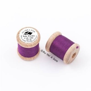 Bobine Soie perlée 767 rose pâle  "Au ver à soie" 