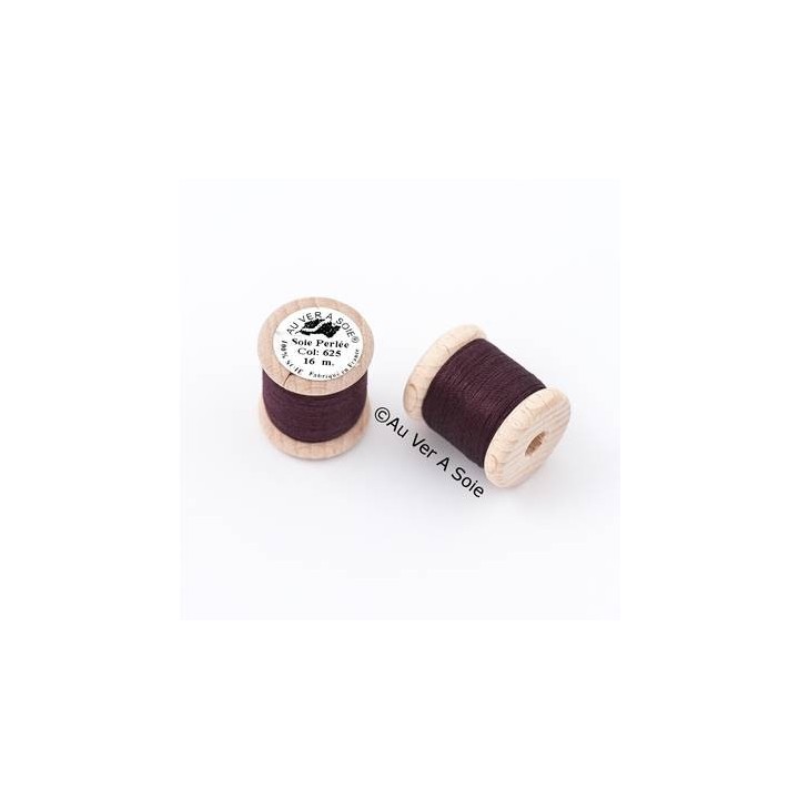 Bobine Soie perlée 767 rose pâle  "Au ver à soie" 
