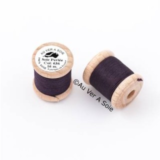 Bobine Soie perlée 767 rose pâle  "Au ver à soie" 