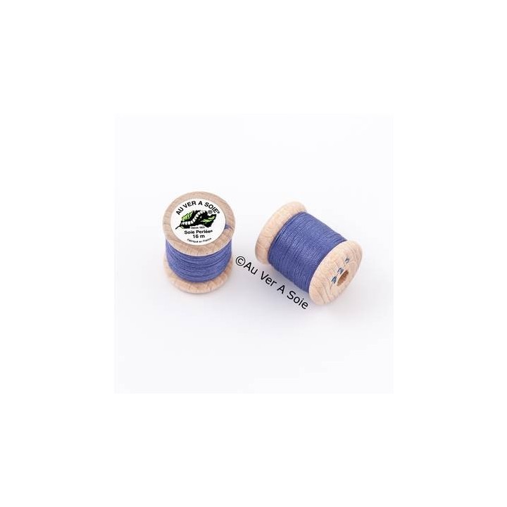 Bobine Soie perlée 767 rose pâle  "Au ver à soie" 