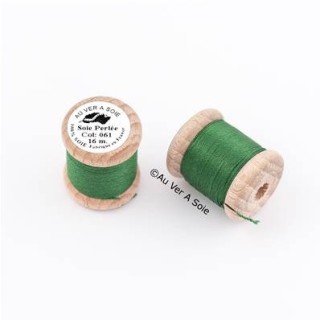 Bobine Soie perlée 767 rose pâle  "Au ver à soie" 
