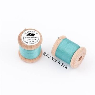 Bobine Soie perlée 767 rose pâle  "Au ver à soie" 