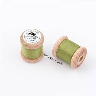 Bobine Soie perlée 767 rose pâle  "Au ver à soie" 
