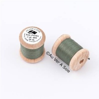 Bobine Soie perlée 767 rose pâle  "Au ver à soie" 