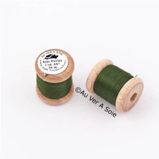 Bobine Soie perlée 767 rose pâle  "Au ver à soie" 