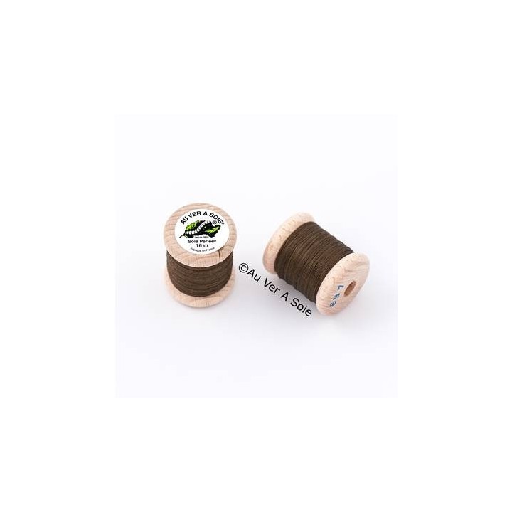Bobine Soie perlée 767 rose pâle  "Au ver à soie" 