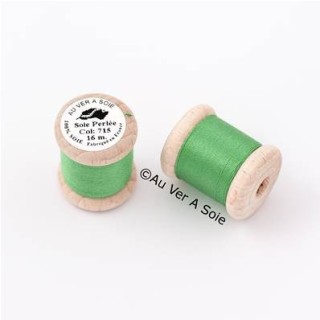 Bobine Soie perlée 767 rose pâle  "Au ver à soie" 